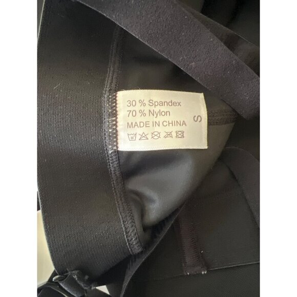 Women's Black Full Body Shaper with Adjustable Straps & Lace Trim Size Small - Picture 3 of 10